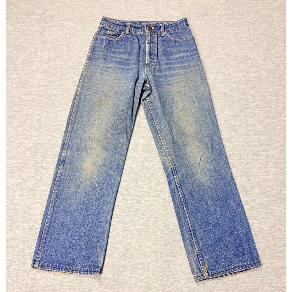 VTG Calvin Klein High Waisted Jeans Womens 14 Blue Straight Denim Scovil 30x31